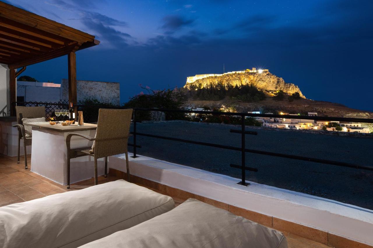 Villa Valasia Lindos With Acropolis View Extérieur photo