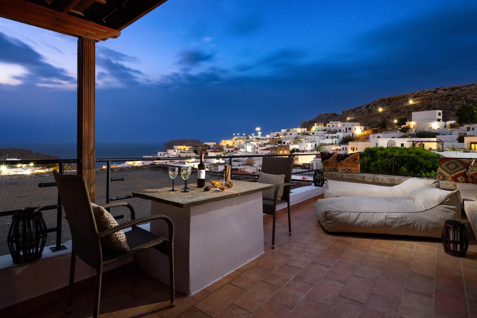 Villa Valasia Lindos With Acropolis View Extérieur photo